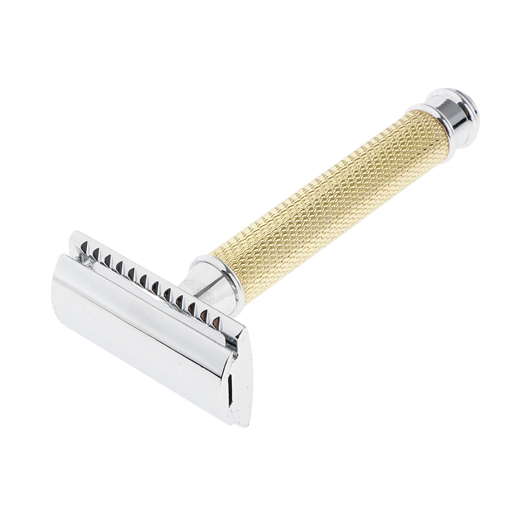Double Edge Safety Razors Manual Hand Shaver Classic Metal Razors for Salon Barber or Home Use