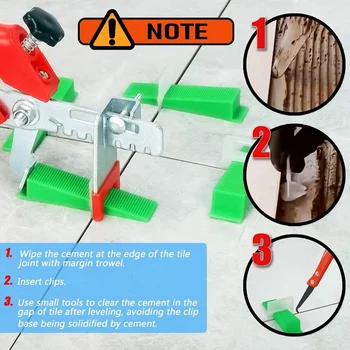 

300pcs Level Wedges Tile Spacers System 100pcs tile wedges 1/8 inch Kit for Room Shower Base Tile Leveler Tools for Installation
