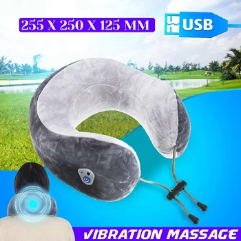 

Electric Neck Massager Outdoor U Shape Vibration Massage Pillow Cervical Vertebra Massager Portable Massage Cushion Pillow