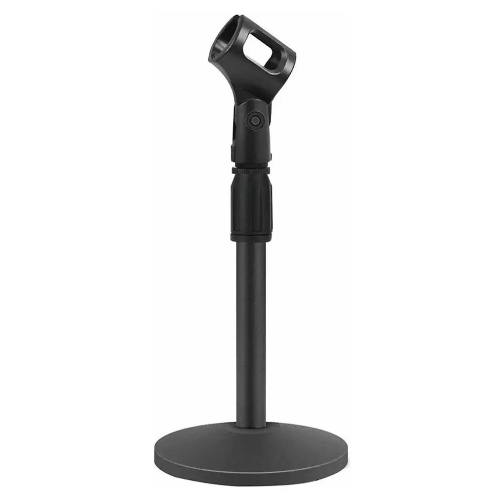 

Foldable Desk Table Microphone Clip Stand Table Mic Tripod Adjustable Holder Strong Stable Microphone Trepied Holders with Clips