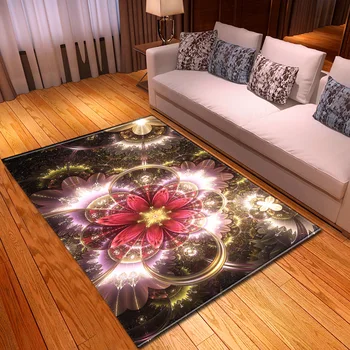 

Nordic Carpet for Living Room Bedroom Children Bedside Mat 3D Flowers Pattern Decorative Carpet Home Kids Room Hallway Floor Rug