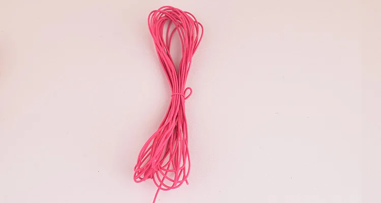 plum red 20m 1 мм прочная эластичная веревка темно-зеленый/желтый/красный/слива красные бусины основной швейный инструмент для браслета ожерелье ювелирных изделий DIY ремесло - Цвет: plum red 20m