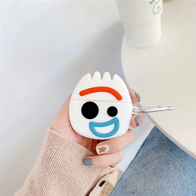 Для airpods pro Чехол 3D Toy Story 4 Мультфильм Forky силиконовый мягкий чехол для 1/2