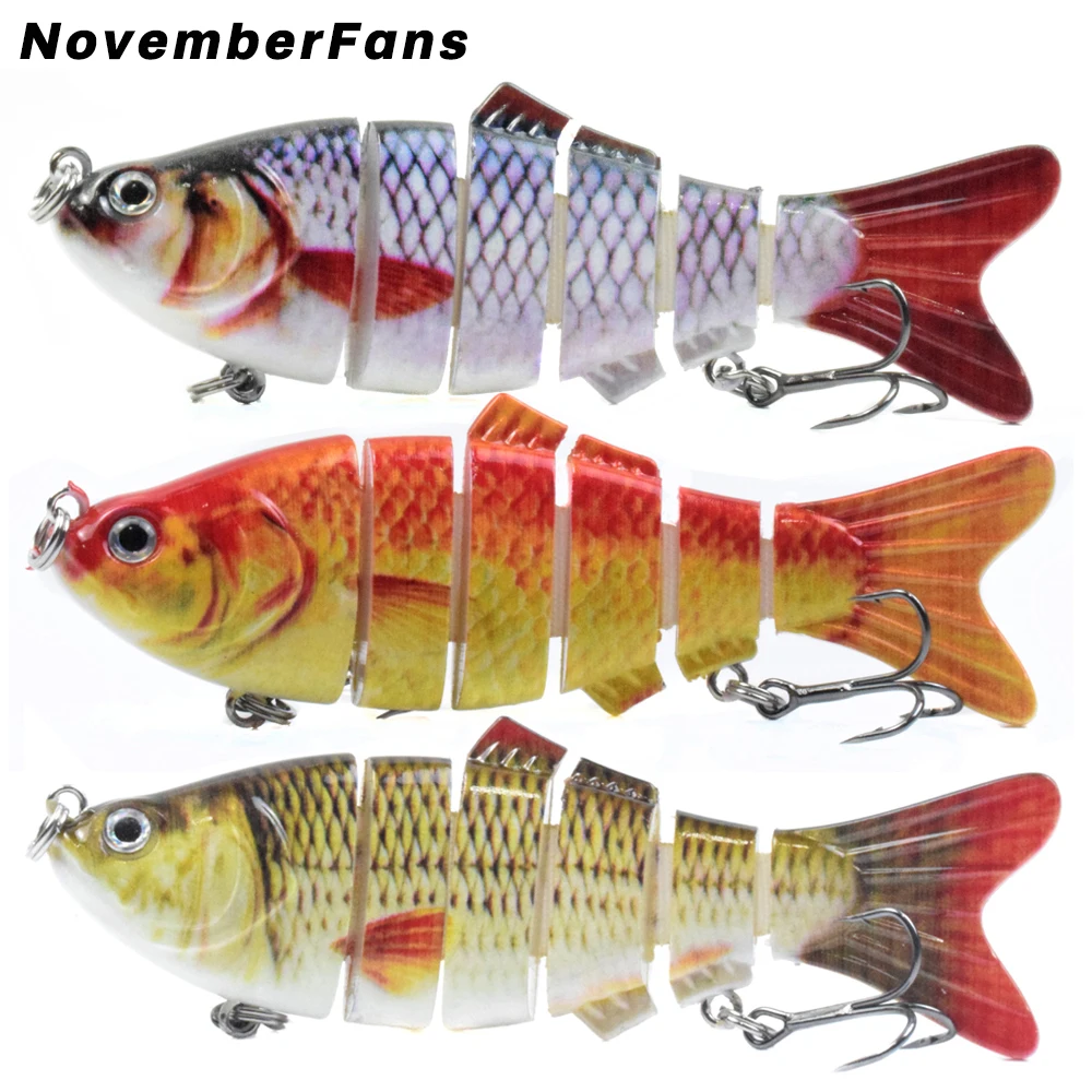 Многосекционная рыболовная приманка NovemberFans 10 см 16 5 г 6 сегментов для рыбы