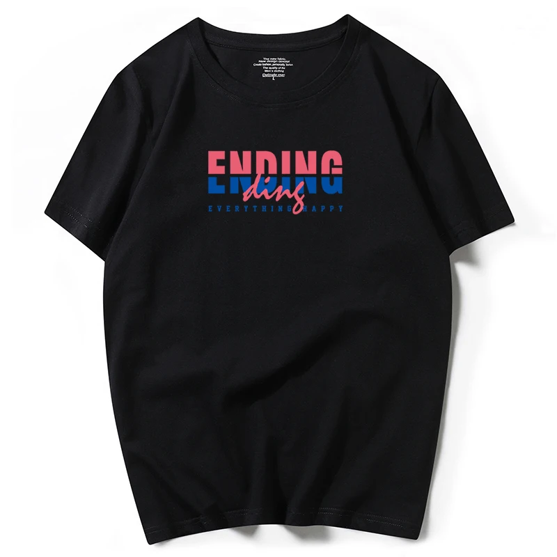 

2020 New Summer Leisure time T Shirt Mens t shirts Funny Print Tshirt Men Hip Hop 100% Cotton Streetwear Shirt men Tee Shirts 53