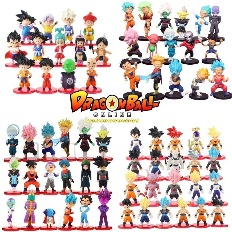 2022 Dragon Ball Z Action Figures Son Goku Gohan Vegeta Trunks Buu