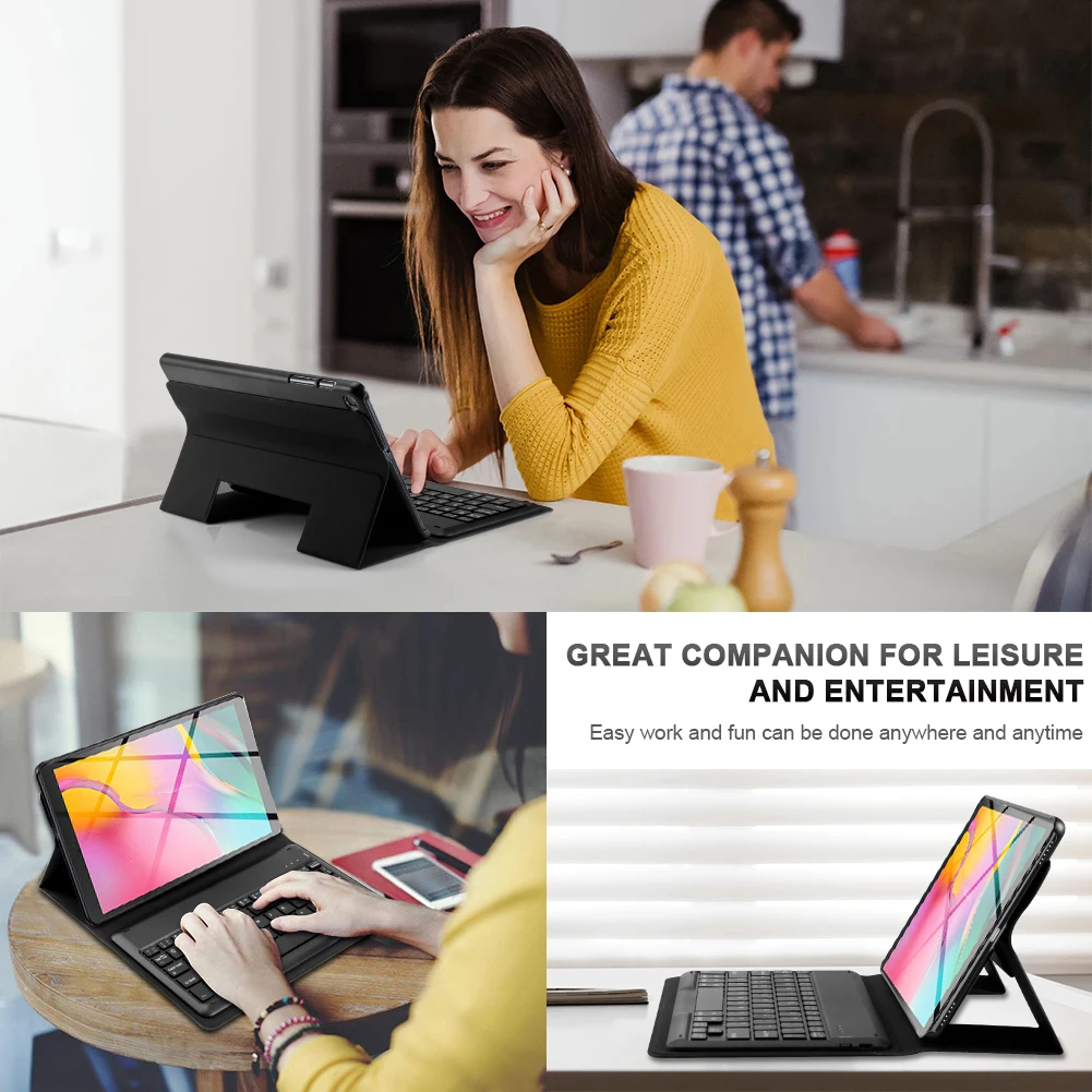 Магнитная адсорбционная Беспроводная клавиатура для samsung Galaxy Tab A 10,1 T510 T515 съемная и планшет Bluetooth клавиатура с Чехол