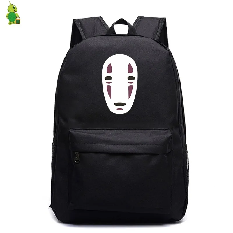 Школьные сумки Ghibli, Унесенные унесением, без лица, мужской рюкзак для подростков, женщин и мужчин, рюкзак для ноутбука, Детский рюкзак для книг, повседневные дорожные сумки