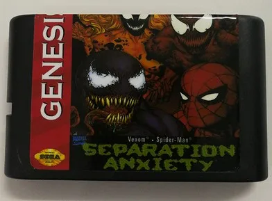 Venom& spiderman для sega Mega drive 16 бит MD игровая карта для sega Mega Drive для Genesis