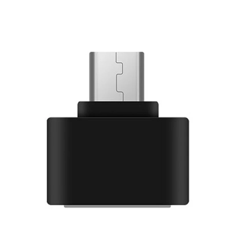 1 шт/2 шт микро USB к USB конвертер Мини OTG USB кабель OTG адаптер для планшетных ПК Android - Цвет: 2pcs black