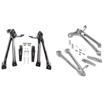 

1 Set Motorcycle Rear Passenger Foot Pegs Footrest Bracket For Suzuki GSXR600/750 2008 2009 2010 Motor Accessories Aluminum
