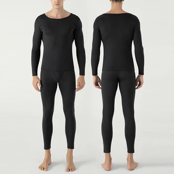 

Men Warm Thick Autumn Winter Thermal Underwear Sets Male Velvet O Neck Long Johns Thermal Underwear For Men Shirt Leggings