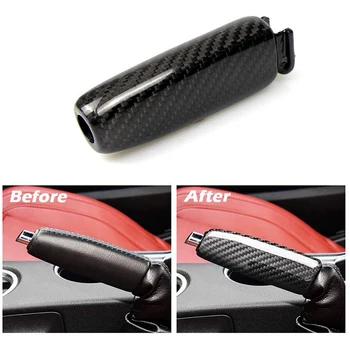 

Car Replace Handbrake Grips Cover for Ford Mustang 2015-2019 Accessories Interior Trim Airspeed Carbon Fiber