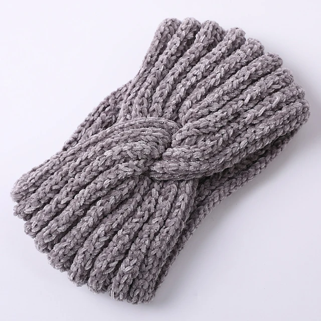MOLANS Winter Warm Headband  Woolen Knitting Headbands Wool Knitted Elastic Headband Headwear Girls Hair Band Hair Accessories LA3479-C