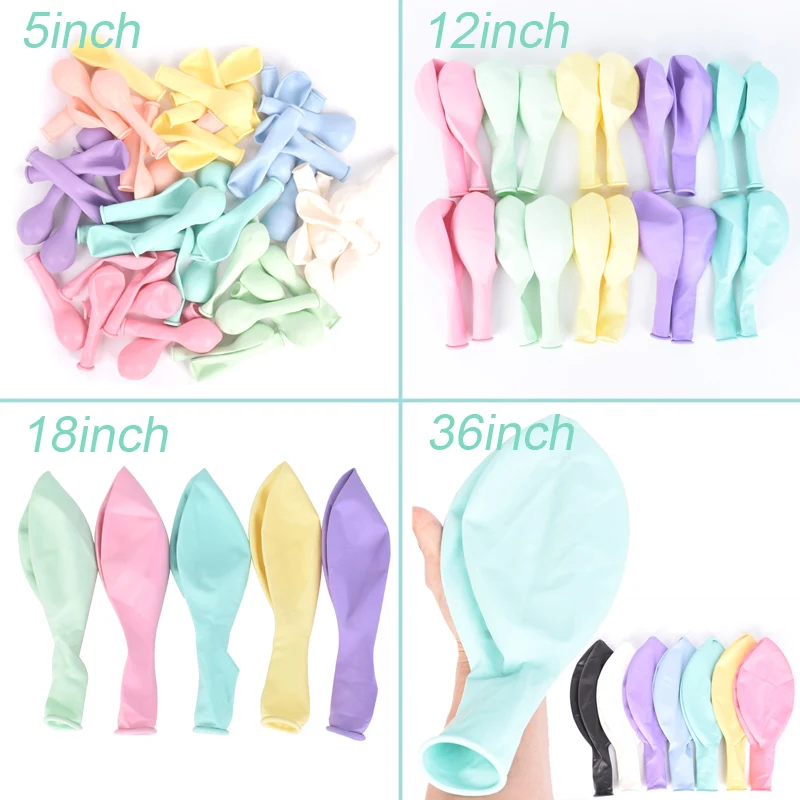 5/18/36 дюймов 90 см Jumbo конфеты Макаруны пастельных воздушные шары большие