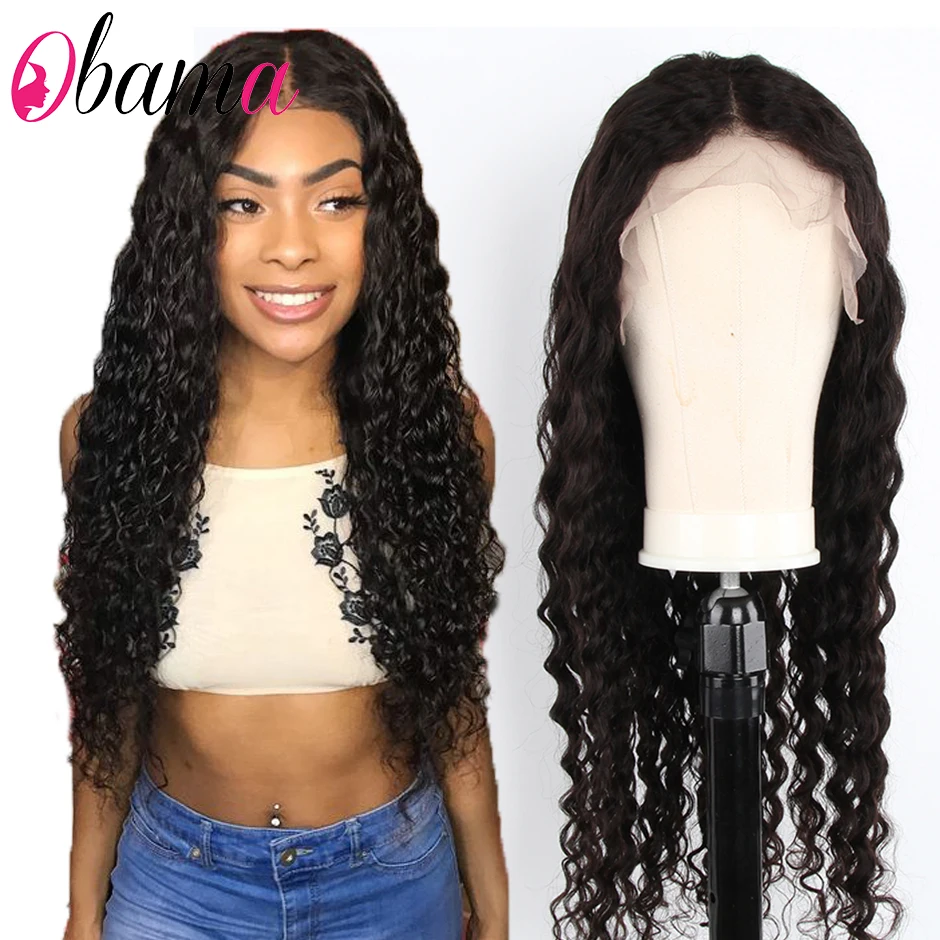 

Deep Wave Wig Lace Front Human Hair Wigs For Women 150%/180% Density Loose Deep Wave 13X4 Lace Frontal Wigs For Women OBAMA Hair