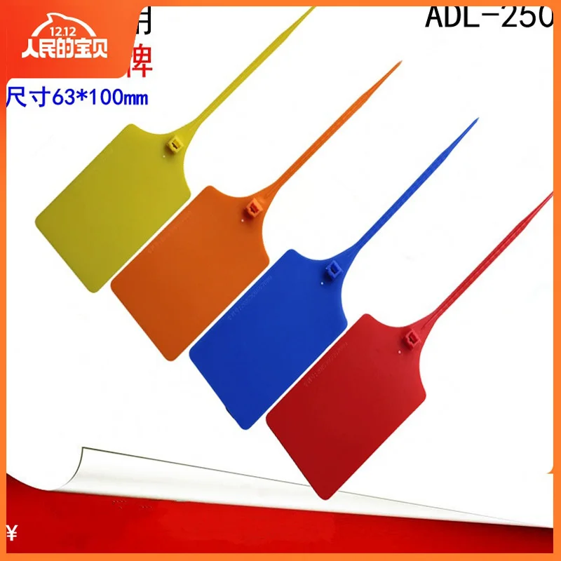

500Pcs Logistics Anti-Tamper Seal Luggage Transport Security Lock Numbered Tag Fire Extinguisher 250MM