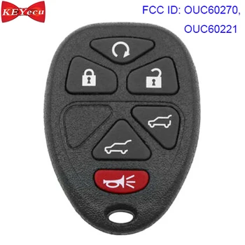 

KEYECU for GMC for Cadillac Escalade for Chevrolet Suburban Tahoe Traverse for GMC Yuko Remote Key Fob FCC ID:OUC60270, OUC60221