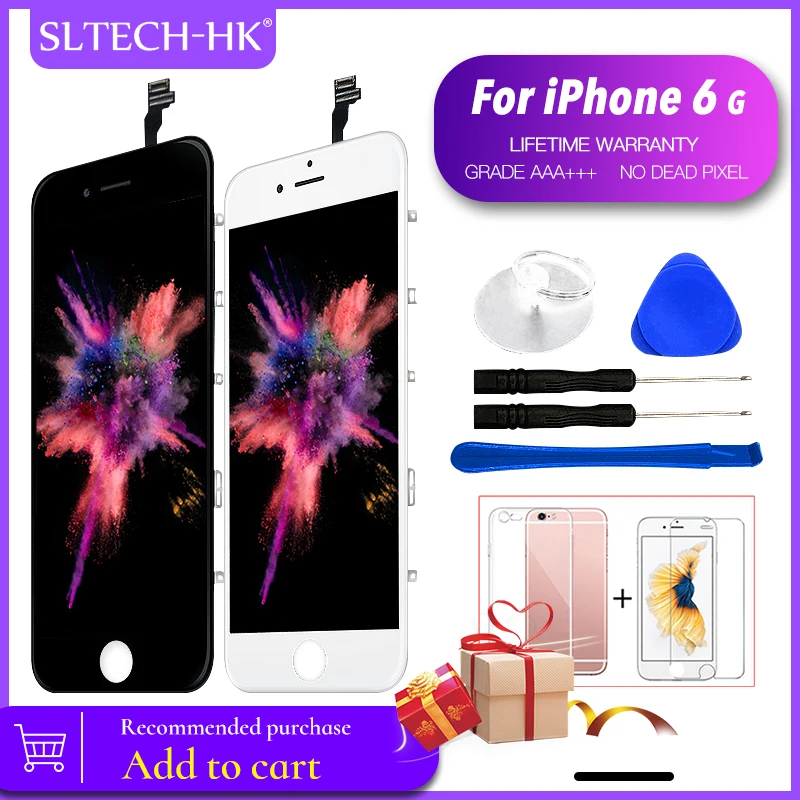 Класс AAA+++ для iPhone 6 6S lcd Замена с 3D сенсорным экраном дигитайзер сборка для iPhone 5 5S 7 8 дисплей без битых пикселей