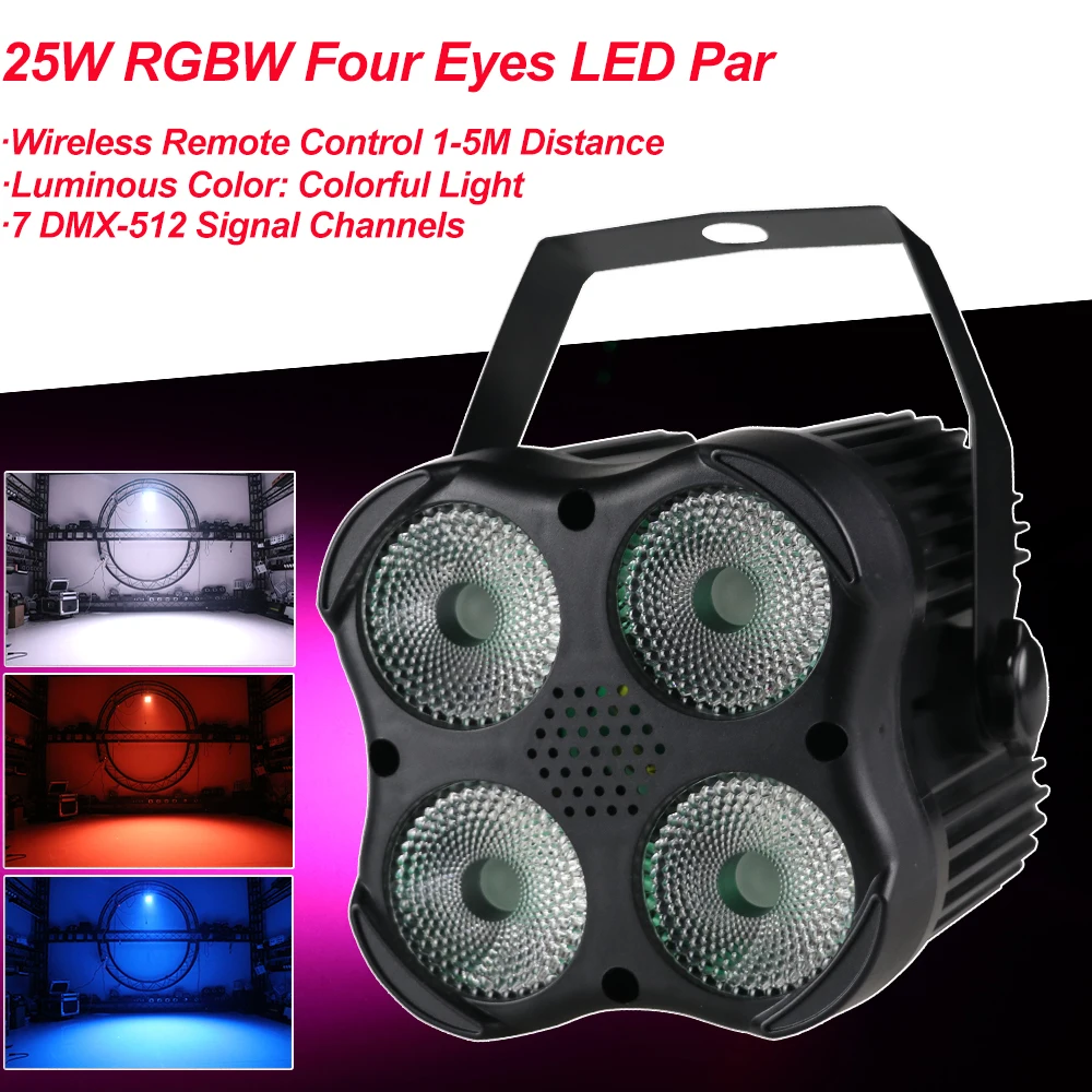 LED Mini Up Lighting RGBW LED Par Lights 4x10W LED DMX Wash Par Can Stage Lighting Super Bright For Wedding Dj Event Party Show wireless remote control led par 9x10w rgbw 4in1 led wash light stage dj party uplighting no noise remote control night lights