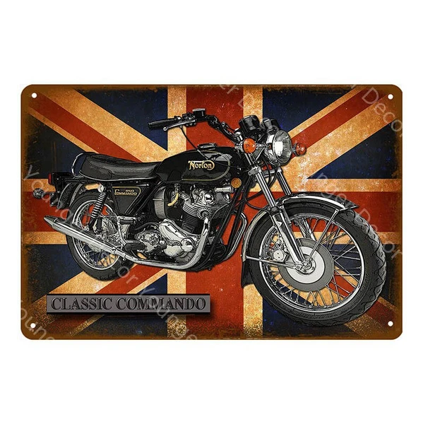 Ariel Classic British Motorcycle Motorbike Vintage Garage Small Metal Tin Sign 