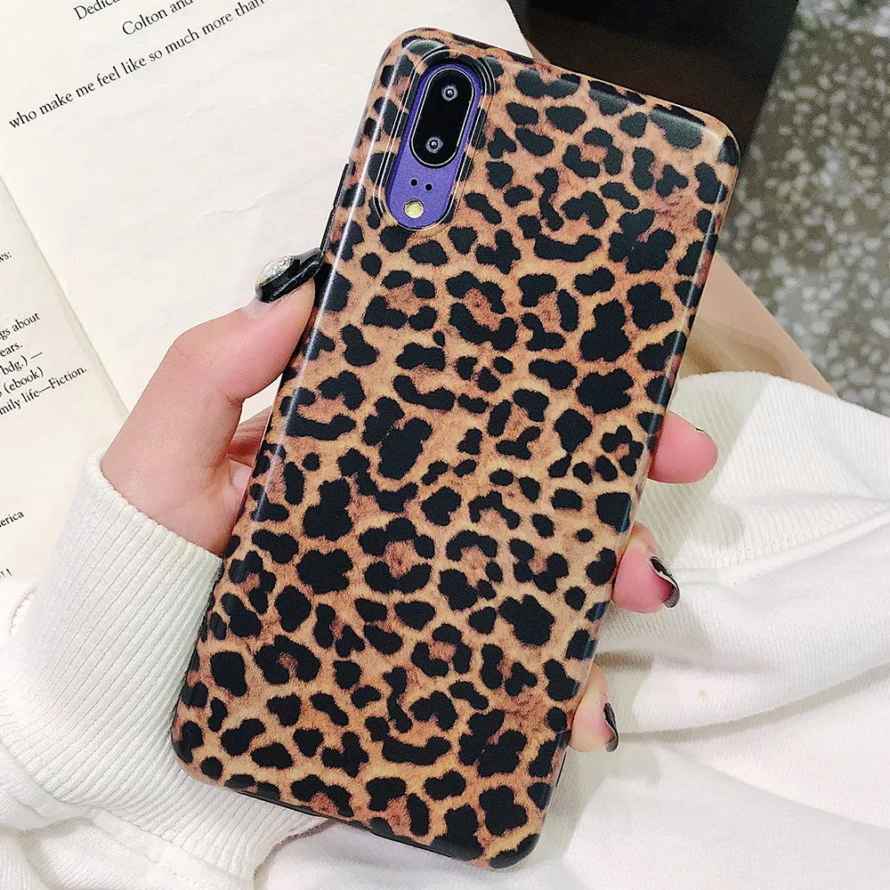 LAPOPNUT Phone Cases for HUAWEI P30 Pro Mate 20 P20 Lite Luxury Classic Matte Leopard Print Soft Rubber Gel Back Cover | Мобильные