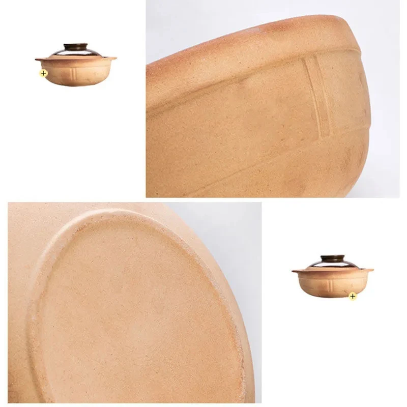 Casseruola In Ceramica Giapponese 18 Cm Con Coperchio – Pentola Per Stufati, Riso Brasato E Piatti Unici, Adatta A Tutti I Piani Cottura