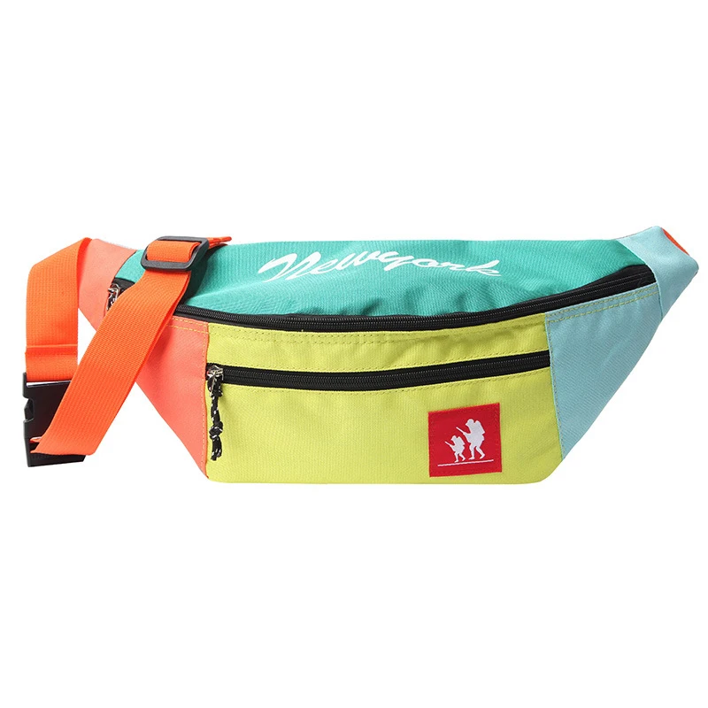 B waist bag Поясная Сумка унисекс в уличном стиле, сумка в стиле хип-хоп, камуфляжная поясная сумка для отдыха, сумки в виде банана, Большая вместительная сумка через плечо, поясная сумка - Цвет: B waist bag