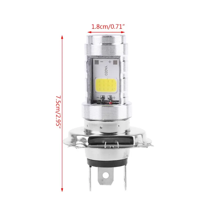Новинка, 1 шт., 15 Вт, H4, мотоциклетная лампа, светодиодный фонарь, Hi/Lo, луч, головной светильник, передний светильник, для Honda Kawasaki, аксессуары для мотоциклов