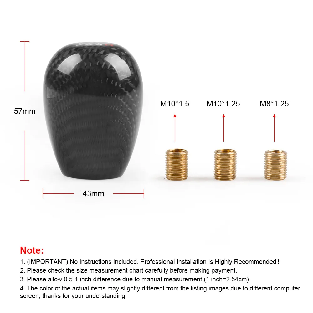 Corrida Real Carbon Fiber Gear Shift Knob,