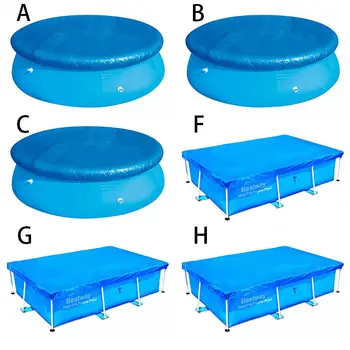 

Swimming Pool Cover Ground-Mat Fit 8/10/12 Feet Diameter Family Garden Pools Accessories
