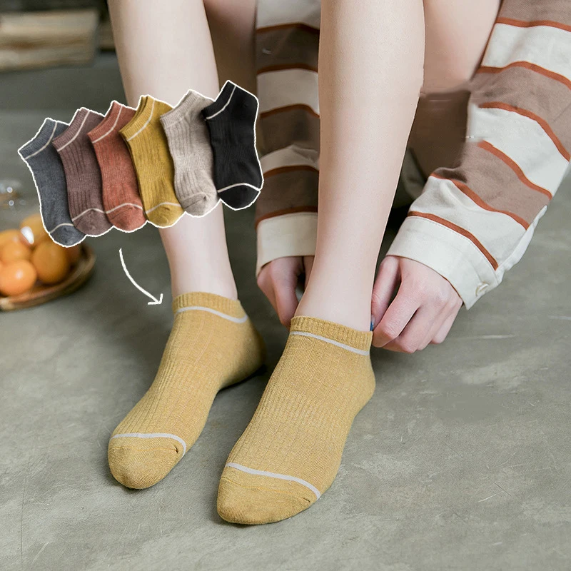 

Spring and Summer Fashion Pure Cotton Woman Socks Bar Slip-proof Lady Leisure Invisible Prevent heel Compression Socks Ankle Cot