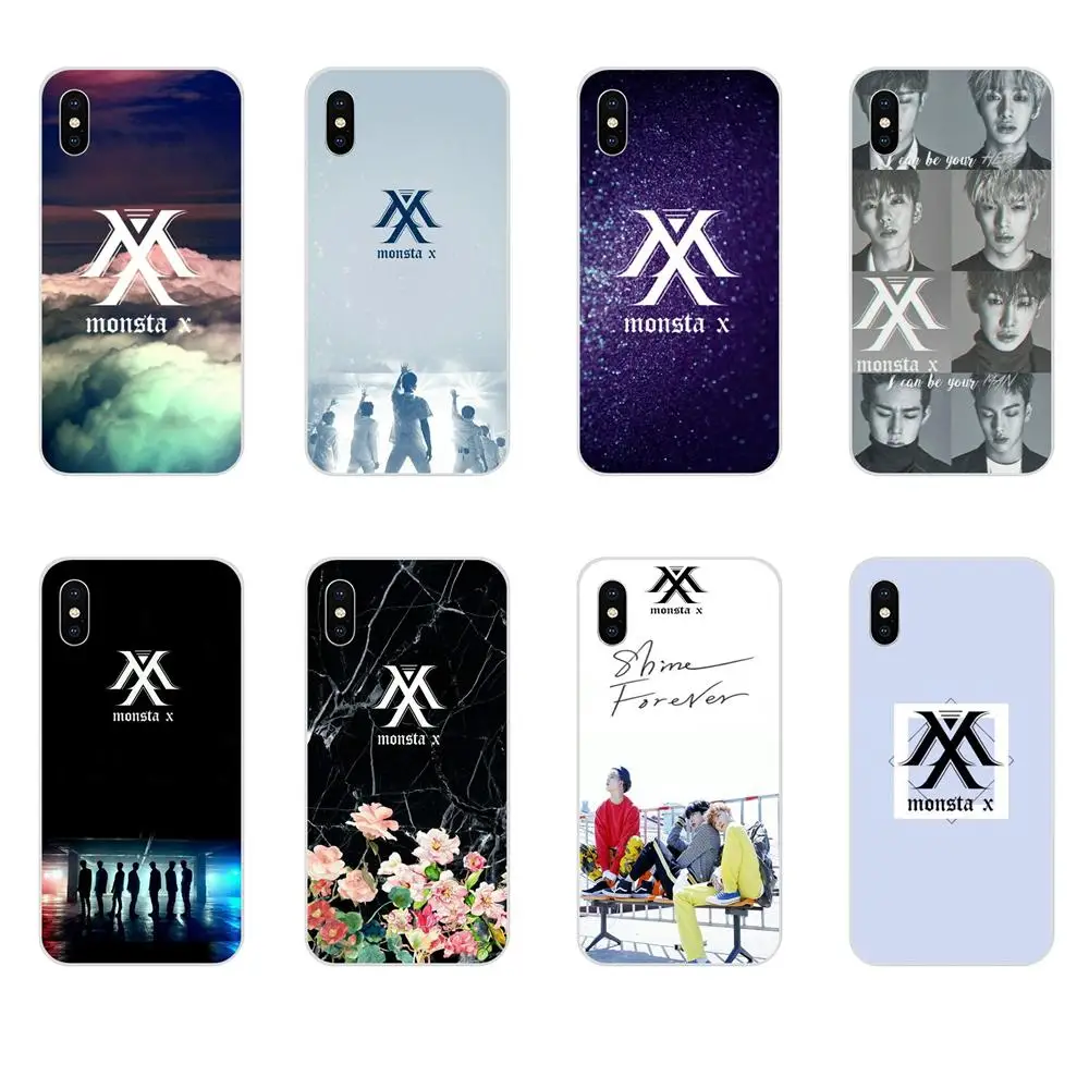 Корея KPOP Monsta X мягкий чехол из ТПУ с художественным принтом для Galaxy Grand A3 A5 A7 A8 A9 A9S