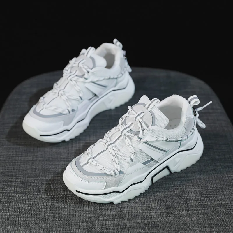 chunky heel trainers