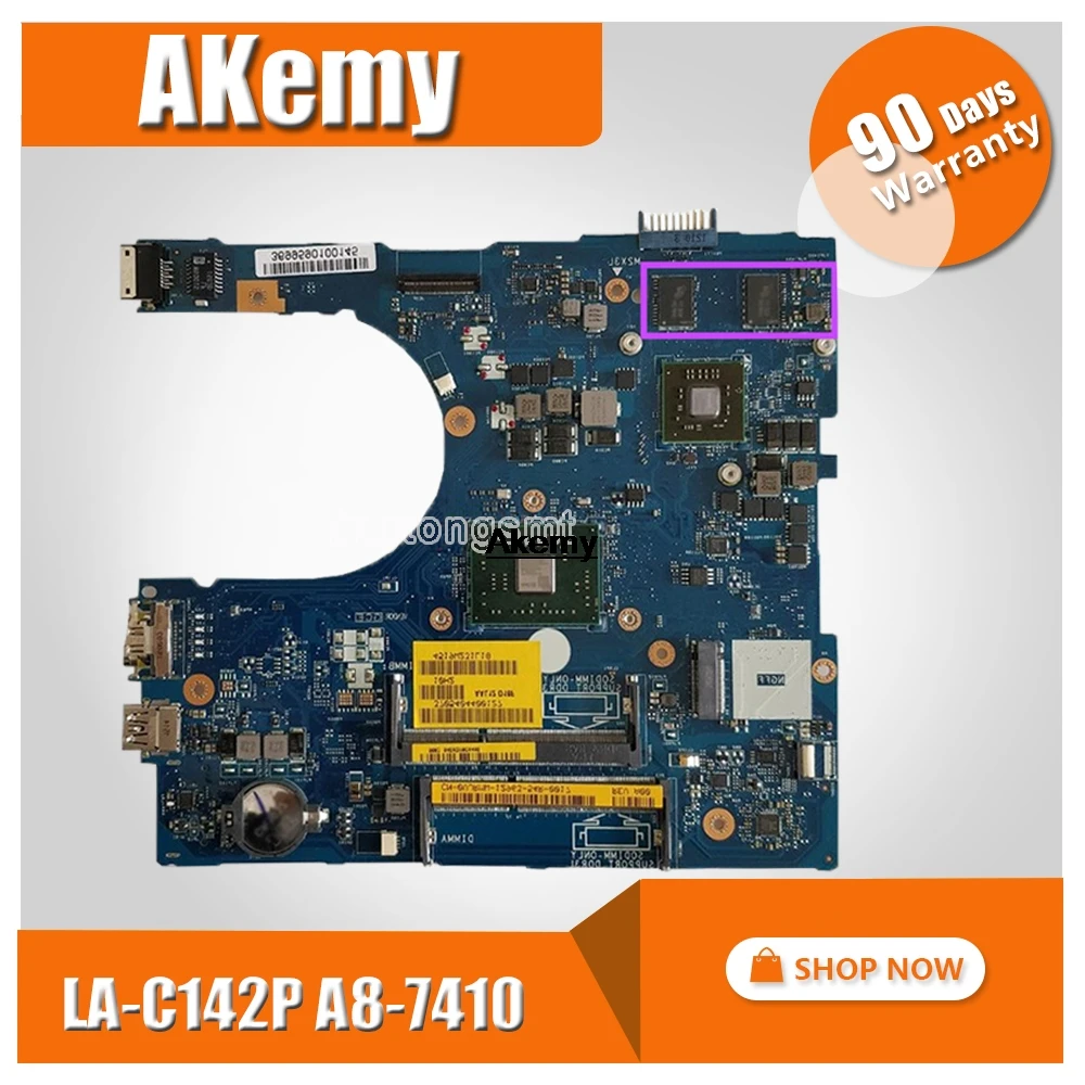 

For Dell Inspiron 5455 5555 Laptop Mortherboard With A8-7410 CN-0GFDVC GFDVC 0GFDVC AAL12 LA-C142P motherboard tested 100% work