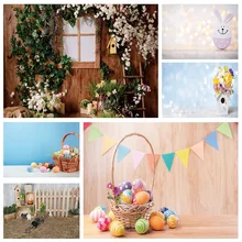 

Spring Leaves Flowers Photography Backdrops Vinyl Cloth Background for Baby Children Family Easter Party Photocall Fond Photo