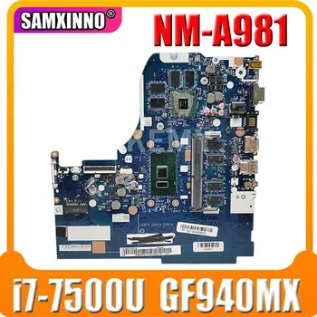 شراءاللوحة الأم الأصلية لأجهزة الكمبيوتر المحمول Lenovo 510-15IKB Nm-A981 5B20M29179 اللوحة الرئيسية مع معالج GF940MX 2GB 4GB RAM I7-7500U