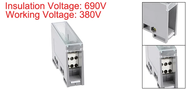 6 Outlets Uxcell 1 в 4/6/9/12 выход DIN Rail клеммы соединители распределительный блок для помпа для плавательных бассейнов и двигатели ворота - Цвет: 6 Outlets