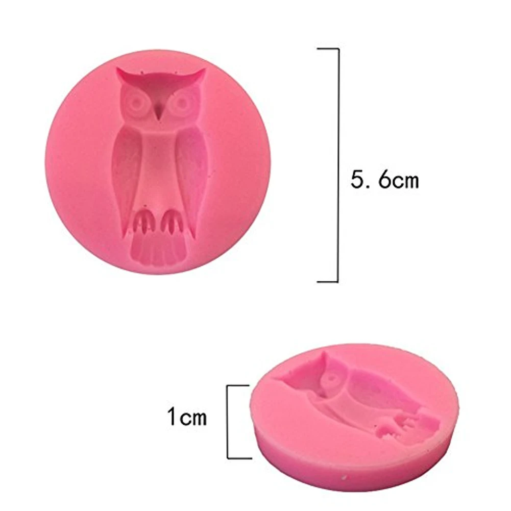 

Nonstick Silicone Cake Mold Halloween Owl Shaped Hole Fondant Chocolate Making Mold for Home Baking 1 Pack