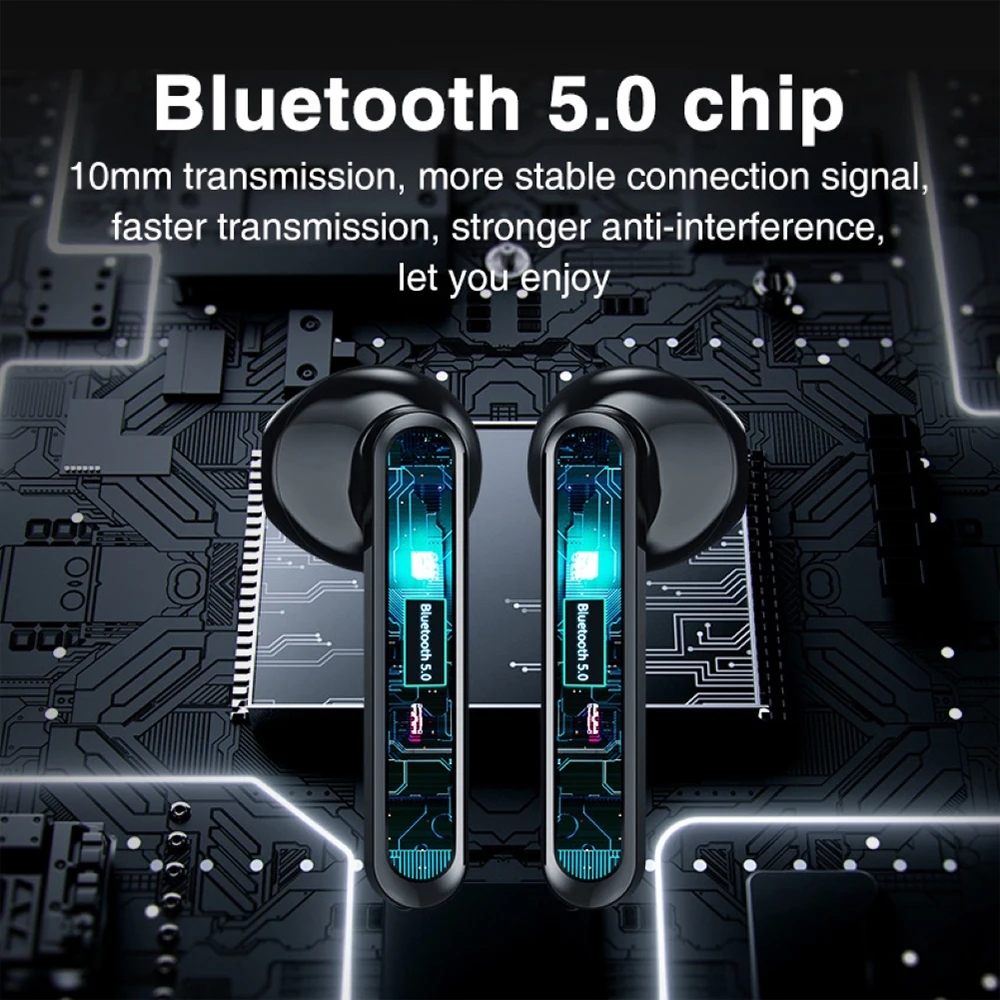 L12 TWS Bluetooth 5 0 Wireless In ear Earphones Smart Earphone LED Display 8D stereo Touch Control Mini Headset Sport Earpiece