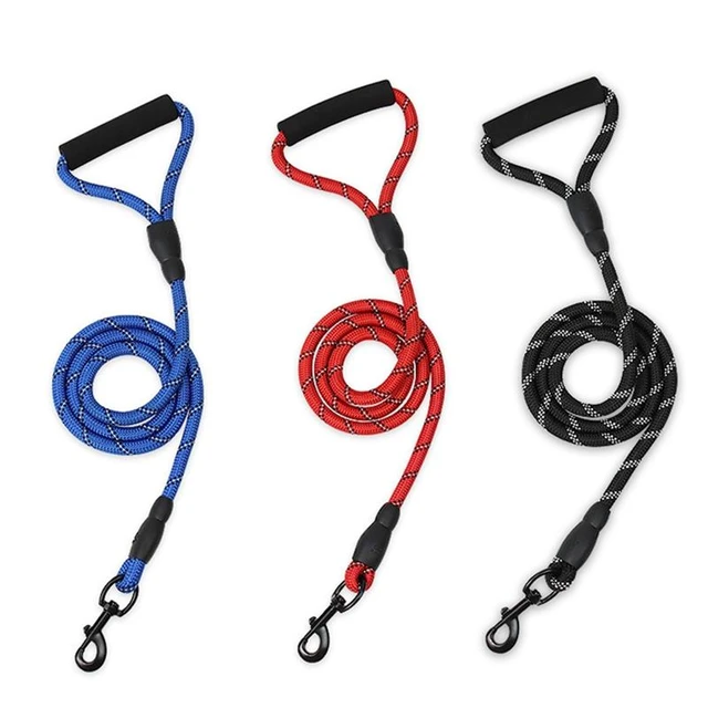 Corde de Traction pour animal domestique, corde ronde tissée pour chien,  écharpe courte, résistante à l'usure, morsure, corde d'escalade, laisse  d'entraînement pour chien - AliExpress