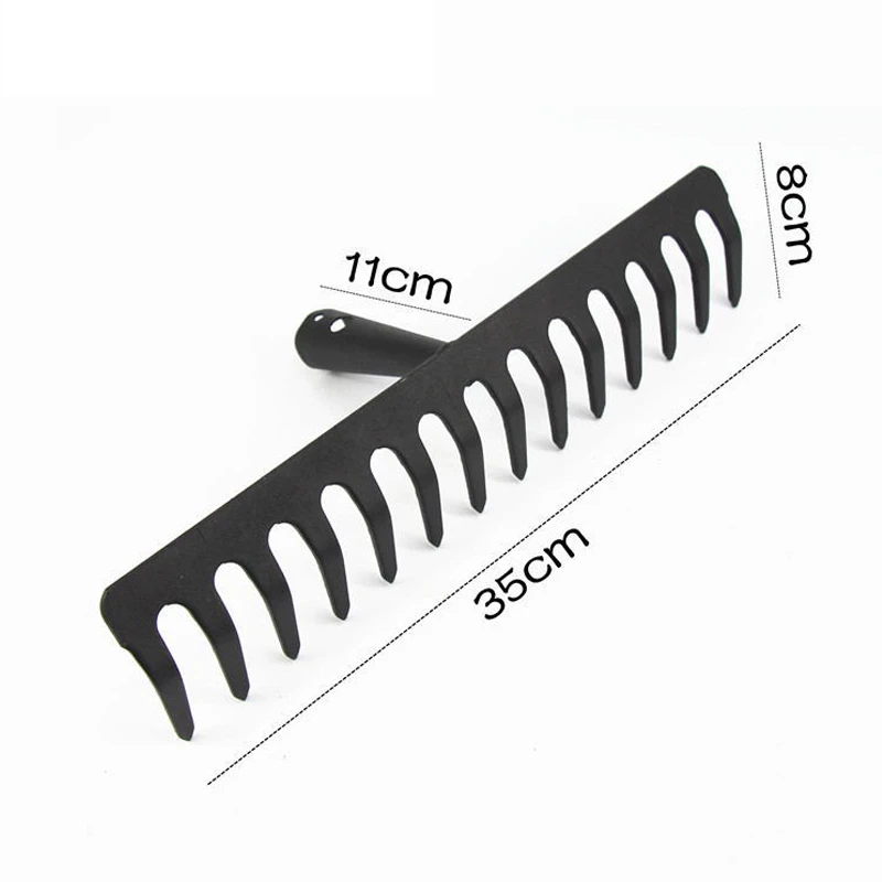 Realmote 14-tooth rake hay deciduous rake pine soil rake garden gardening tools agricultural farm tools agriculture