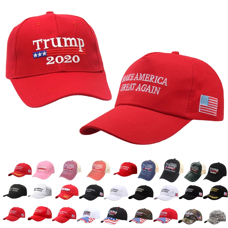 hacer a América Great Again del sombrero de Presidente de los Estados Unidos Donald Trump cap rojo Maga Trump Hat Uposao Trump mantiene la correa Americana Trump 2020