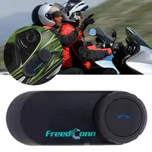 FreedConn T-COMOS мотоциклетный шлем interphone Беспроводной наушники домофон для 3 Rider FM радио наушники пружины