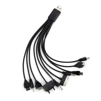 

SIFREE 10in1 USB 2.0 Adapter Cable 10 in 1 Universal Multi Pin Transfer Cable Charger Connectors USB2.0 Adapter Data Wire
