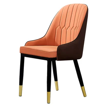 

Nordic Dining Chair Simple Home Restaurant Bench Backrest Chair Talks Cafe Iron Chair