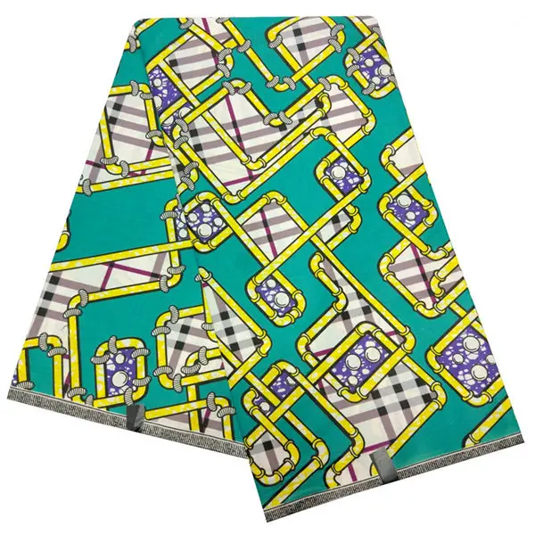 Африканская Хлопковая ткань оптом Анкара африканская ткань для печати 6 ярдов восковая ткань для платья африканская одежда - Цвет: HS550616A25