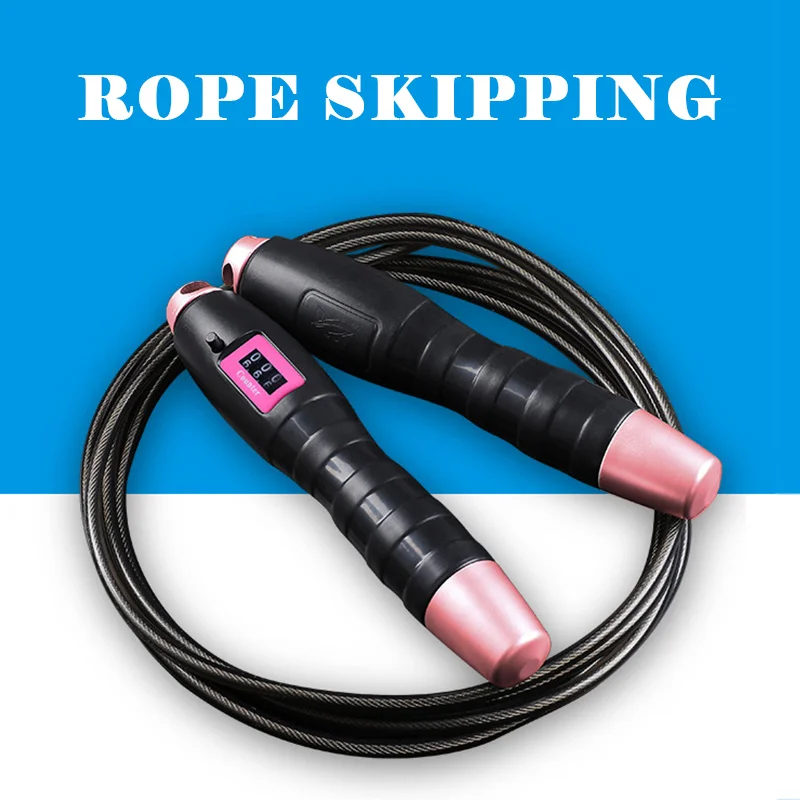 

Jump Ropes with Counter Sports Fitness Adjustable Fast Speed Counting Jump Skip Rope Skipping Wire Sports Wire Calories Gym Tool