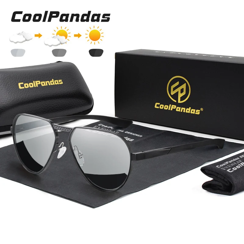 CoolPandas 2021 Fashion Pilot Sunglasses Polarized Men Classic ...