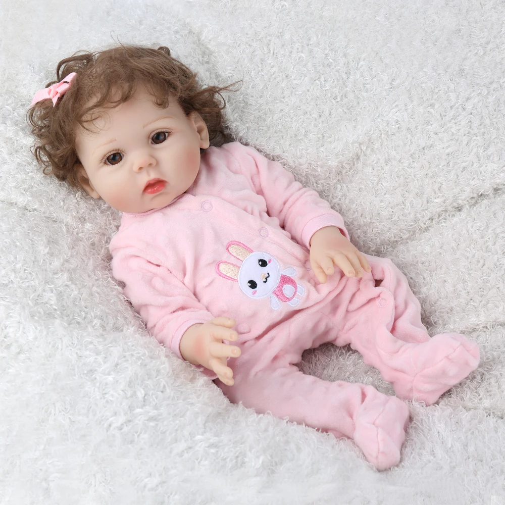 Кукла npk 45 см bebe кукла младенец получивший новую жизнь девочка кукла полное тело силикон винил Реалистичная детская Ванна игрушка водонепроницаемый bonecas